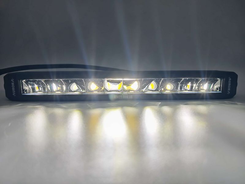 Aurora ALO-S6-10-R5H1-W &mdash; LED балка 31см 75W білого/жовтого комбінованого світла (Combo Beam) + DRL (денні ходові вогні) білого світла ALO-S6-10-R5H1-W фото