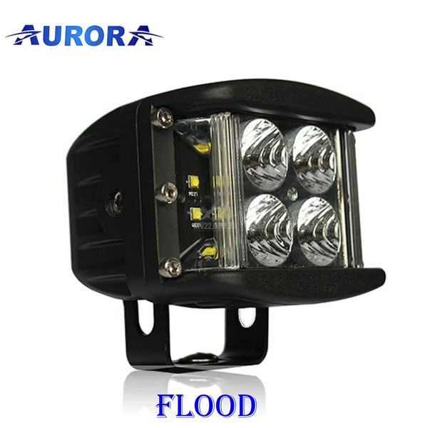 Aurora ALO-2-E4E15D1 LED фара (2шт.) 10см 40W – ближнього світла, світлодіодна квадратна з боковим засвіченням ALO-2-E4E15D1-PAIR-H фото