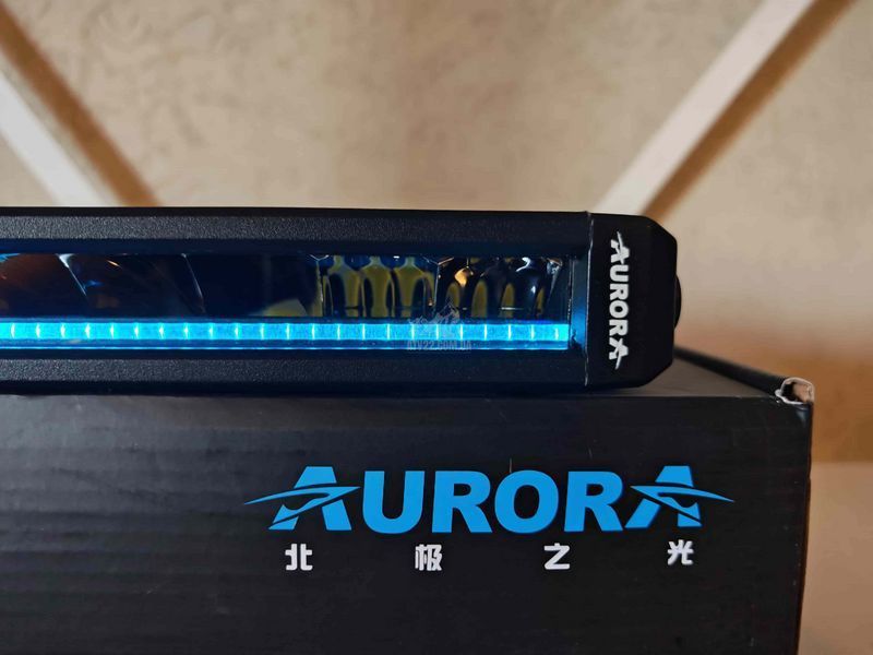 Aurora ALO-S5D1-10-R5Q &mdash; LED балка 31см 50W водійського світла (Driving Beam), з (DRL) денним ходовим вогнем &ndash; RGB ALO-S5D1-10-R5Q-H фото