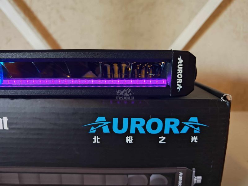 Aurora ALO-S5D1-10-R5Q &mdash; LED балка 31см 50W водійського світла (Driving Beam), з (DRL) денним ходовим вогнем &ndash; RGB ALO-S5D1-10-R5Q-H фото