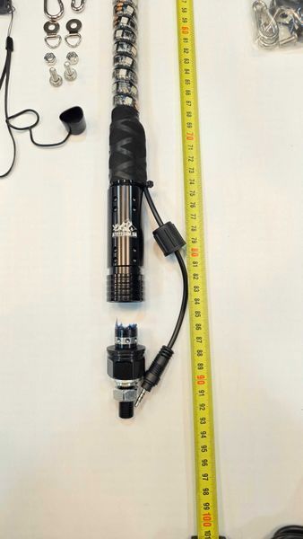 LED флагштоки ATV22 STANDARD 89см, комплект 2шт., можливість підключення стопів та поворотників, керування через пульт або додаток ATV22-LEDWHIP-89-STANDARD-PAIR фото