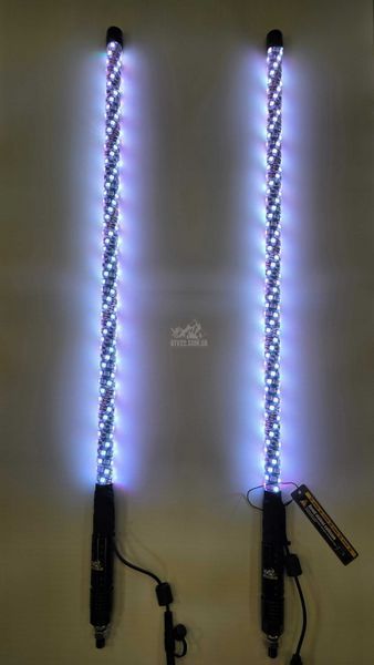 LED флагштоки ATV22 STANDARD 89см, комплект 2шт., можливість підключення стопів та поворотників, керування через пульт або додаток ATV22-LEDWHIP-89-STANDARD-PAIR фото