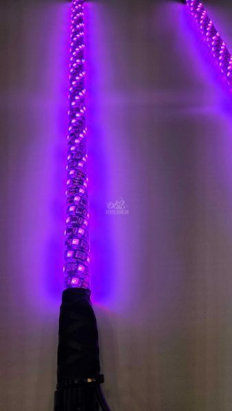 LED флагштоки ATV22 STANDARD 89см, комплект 2шт., можливість підключення стопів та поворотників, керування через пульт або додаток ATV22-LEDWHIP-89-STANDARD-PAIR фото