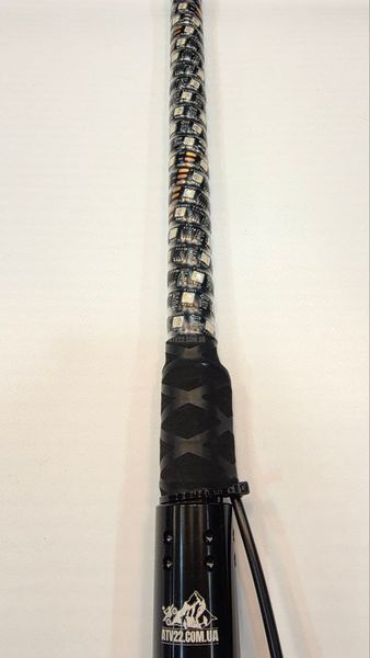 LED флагштоки ATV22 RGBW 89см, комплект 2шт., возможность подключения стопов и поворотников, управление через пульт или приложение ATV22-LEDWHIP-89-RGBW-PAIR фото