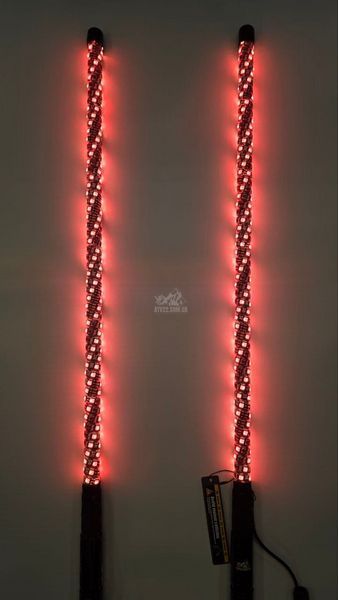 LED флагштоки ATV22 RGBW 89см, комплект 2шт., возможность подключения стопов и поворотников, управление через пульт или приложение ATV22-LEDWHIP-89-RGBW-PAIR фото
