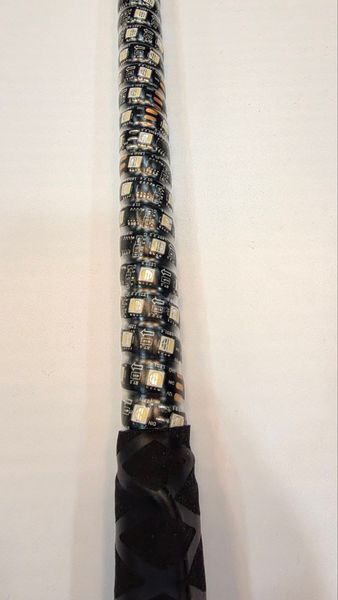 LED флагштоки ATV22 RGBW 89см, комплект 2шт., возможность подключения стопов и поворотников, управление через пульт или приложение ATV22-LEDWHIP-89-RGBW-PAIR фото