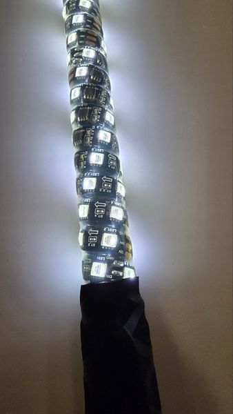 LED флагштоки ATV22 RGBW 89см, комплект 2шт., возможность подключения стопов и поворотников, управление через пульт или приложение ATV22-LEDWHIP-89-RGBW-PAIR фото