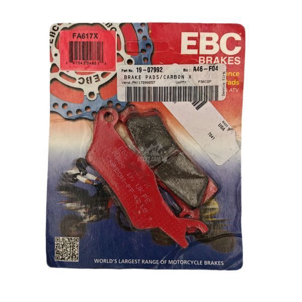 Гальмівні колодки EBC FA617X Carbon праві для Can-Am Outlander G2, G2L, G3, G3L та Renegade G2S FA617X фото