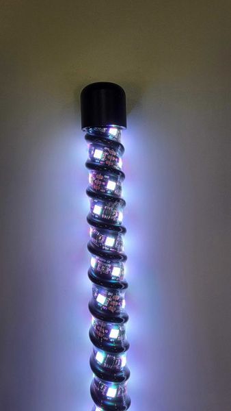 LED флагштоки ATV22 ARMOR 92см, комплект 2шт., можливість підключення стопів та поворотників, керування через пульт або додаток ATV22-LEDWHIP-92-ARMOR-PAIR фото