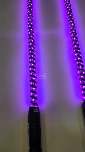 LED флагштоки ATV22 ARMOR 92см, комплект 2шт., можливість підключення стопів та поворотників, керування через пульт або додаток ATV22-LEDWHIP-92-ARMOR-PAIR фото