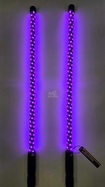 LED флагштоки ATV22 ARMOR 92см, комплект 2шт., можливість підключення стопів та поворотників, керування через пульт або додаток ATV22-LEDWHIP-92-ARMOR-PAIR фото