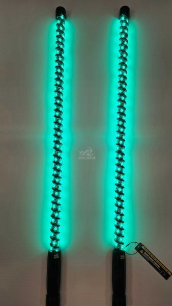 LED флагштоки ATV22 ARMOR 92см, комплект 2шт., можливість підключення стопів та поворотників, керування через пульт або додаток ATV22-LEDWHIP-92-ARMOR-PAIR фото