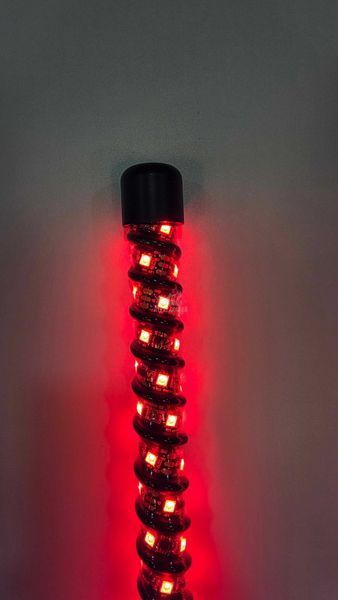 LED флагштоки ATV22 ARMOR 92см, комплект 2шт., можливість підключення стопів та поворотників, керування через пульт або додаток ATV22-LEDWHIP-92-ARMOR-PAIR фото