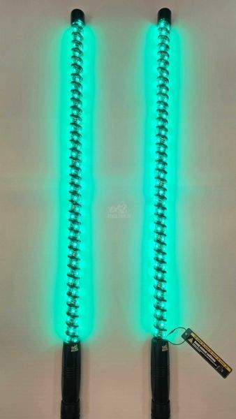 LED флагштоки ATV22 ARMOR 92см, комплект 2шт., можливість підключення стопів та поворотників, керування через пульт або додаток ATV22-LEDWHIP-92-ARMOR-PAIR фото