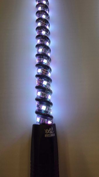 LED флагштоки ATV22 ARMOR 92см, комплект 2шт., можливість підключення стопів та поворотників, керування через пульт або додаток ATV22-LEDWHIP-92-ARMOR-PAIR фото
