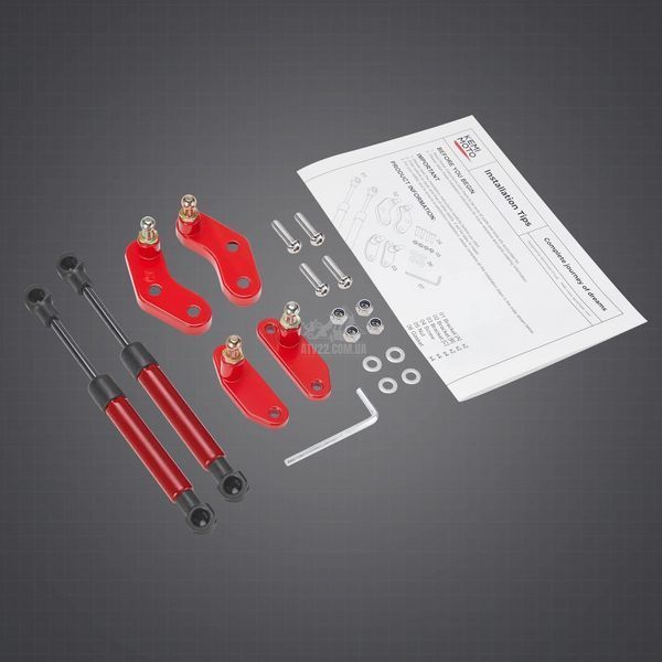 Газовий амортизатор дверей для BRP Can-Am Maverick X3, червоний Kemimoto B0102-00601RD B0102-00601RD фото