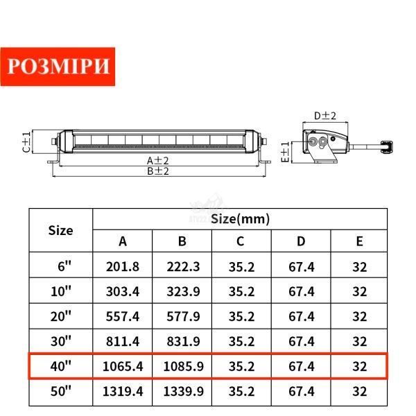 Aurora ALO-S6D1-40-R5Q &mdash; LED балка 107см 200W водительского света (Driving Beam), с (DRL) дневным ходовым огнем &ndash; RGB ALO-S6D1-40-R5Q-H фото