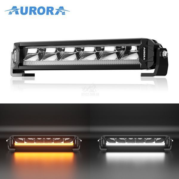 Aurora ALO-P-S10-10-R13Y-AW 33см 90W &mdash; LED балка комбінованого світла (Combo Beam) + DRL (денні ходові вогні) білого/бурштиного кольору ALO-P-S10-10-R13Y-AW-H фото