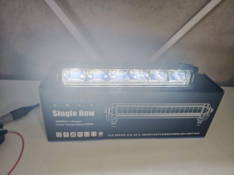 Aurora ALO-P-S10-10-R13Y-AW 33см 90W &mdash; LED балка комбінованого світла (Combo Beam) + DRL (денні ходові вогні) білого/бурштиного кольору ALO-P-S10-10-R13Y-AW-H фото