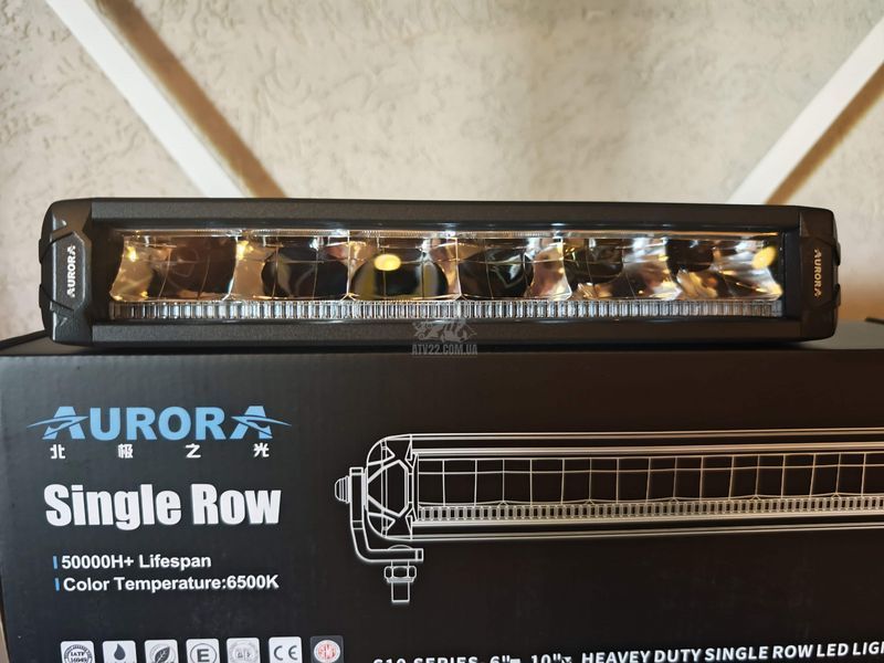 Aurora ALO-P-S10-10-R13Y-AW 33см 90W &mdash; LED балка комбінованого світла (Combo Beam) + DRL (денні ходові вогні) білого/бурштиного кольору ALO-P-S10-10-R13Y-AW-H фото