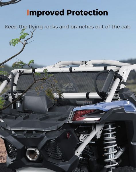 Задня сітка для BRP Can-am Maverick X3, KEMIMOTO B0110-15609-BK, заміна BRP 715006701 B0110-15609-BK фото