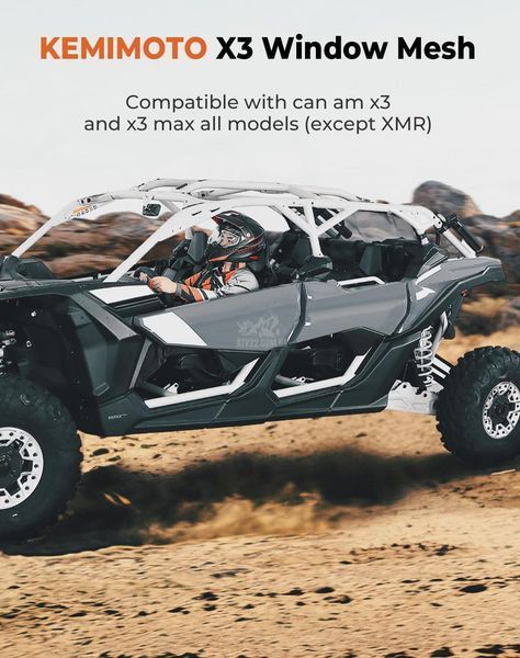 Задня сітка для BRP Can-am Maverick X3, KEMIMOTO B0110-15609-BK, заміна BRP 715006701 B0110-15609-BK фото