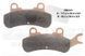 Тормозные колодки Delta DB2241OR-D левые для Can-Am Maverick X3, Maverick Sport, Maverick Trail, Defender, Traxter, Commander DB2241OR-D фото 1