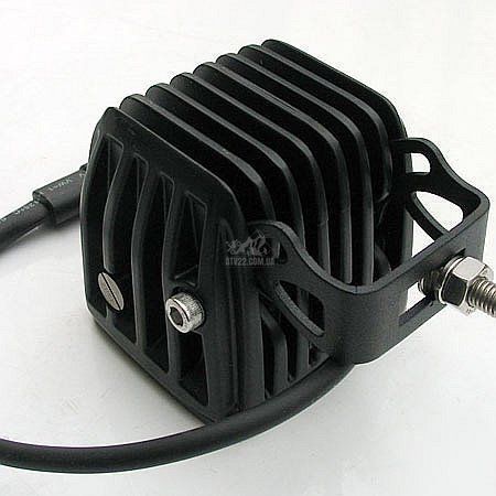 Aurora ALO-T-D2-2-P4T LED фара (1шт.) 8,2см 40W &ndash; золотисто-жёлтого свечения, дальнего света, светодиодная квадратная без проводки в комплекте ALO-T-D2-2-P4T-1PCS-NO фото