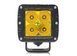 Aurora ALO-T-D2-2-P4T LED фара (1шт.) 8,2см 40W &ndash; золотисто-жёлтого свечения, дальнего света, светодиодная квадратная без проводки в комплекте ALO-T-D2-2-P4T-1PCS-NO фото 1
