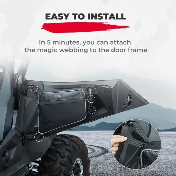 Сумка на двері для CFMoto ZForce 1000 Sport 2020+/ZFroce 950 2020+, Kemimoto B0113-12901BK заміна CFMoto 5BYV-806500-1000 B0113-12901BK фото