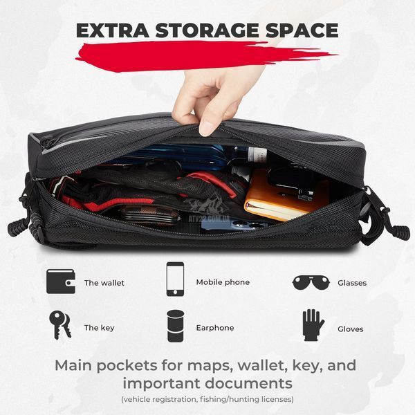 Сумка на двері для CFMoto ZForce 1000 Sport 2020+/ZFroce 950 2020+, Kemimoto B0113-12901BK заміна CFMoto 5BYV-806500-1000 B0113-12901BK фото